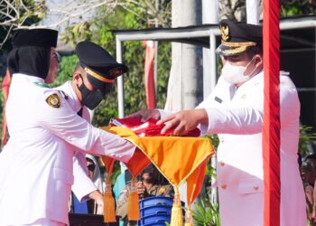 Perdana, Pemkab Bintan Gelar Upacara HUT RI di Lapangan Sri Bintan Buana Busung