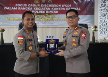 Cegah Paham Radikalisme, Kapolres Bintan Dampingi Tim Divisi Humas Polri Gelar FGD