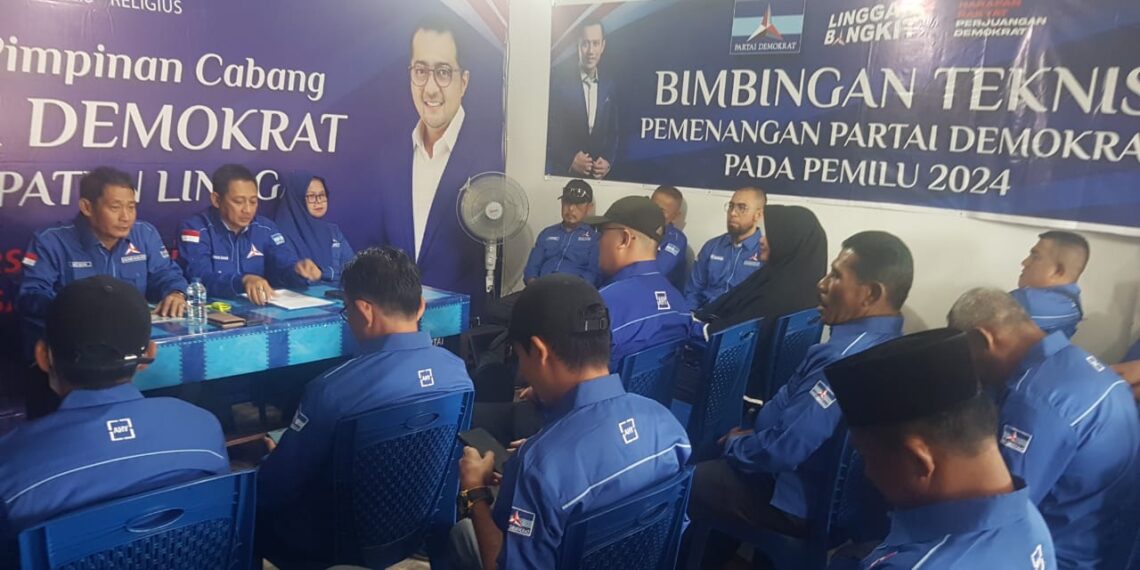 DPC Partai Demokrat Lingga Gelar Rapat Koordinasi Perdana Pemenangan Pemilu 2024