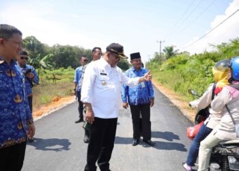 Bupati Karimun Tinjau Kesiapan 5 Titik Pembangunan Jalan di Pulau Kundir