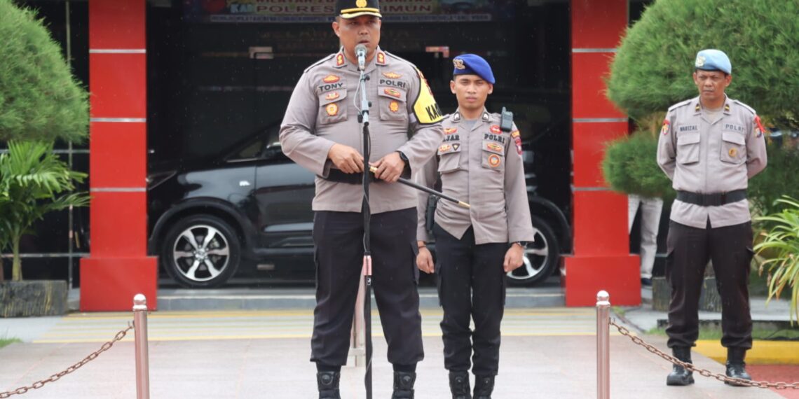 Kapolres Karimun Beri Arahan Sebelum Pengamanan Nataru