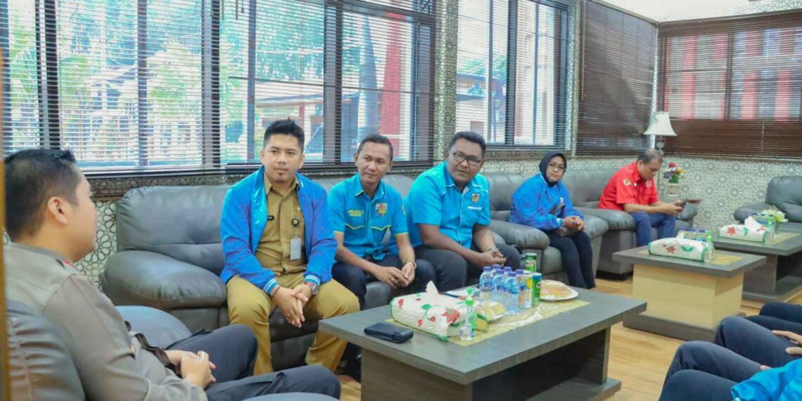 Bangun Sinergitas, KNPI Kabupaten Karimun Silaturahmi Dengan Kapolres Karimun