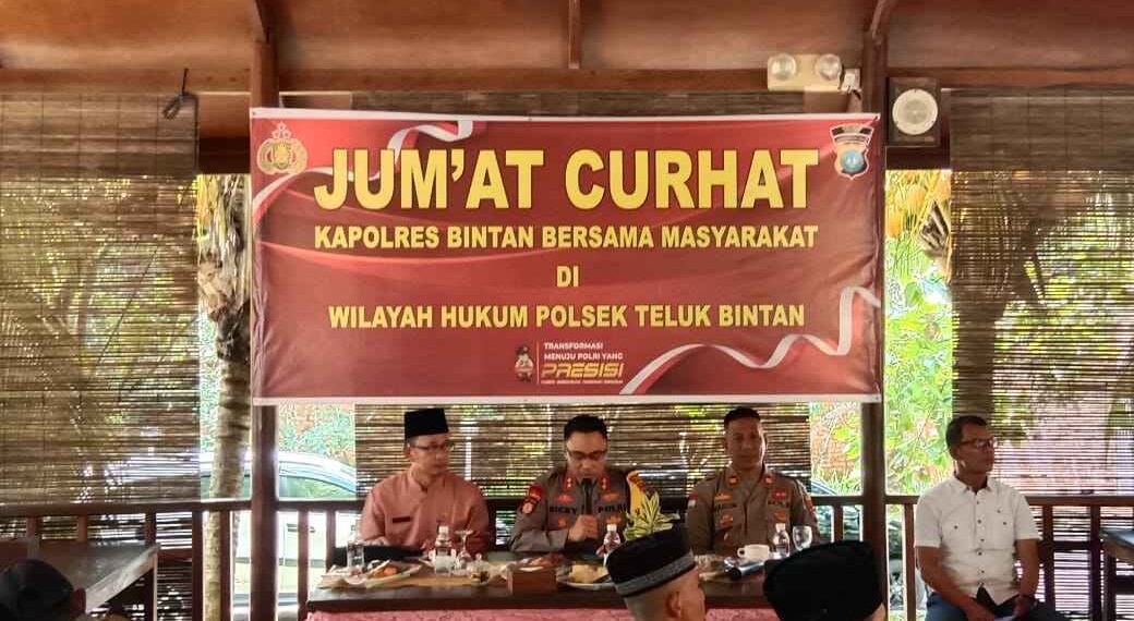 Giliran Masyarakat Teluk Bintan Curhat Dengan Kapolres Bintan