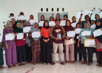 Pelatihan Kewirausahan Oleh PT Quantum di Desa Sungai Asam Berjalan Sukses