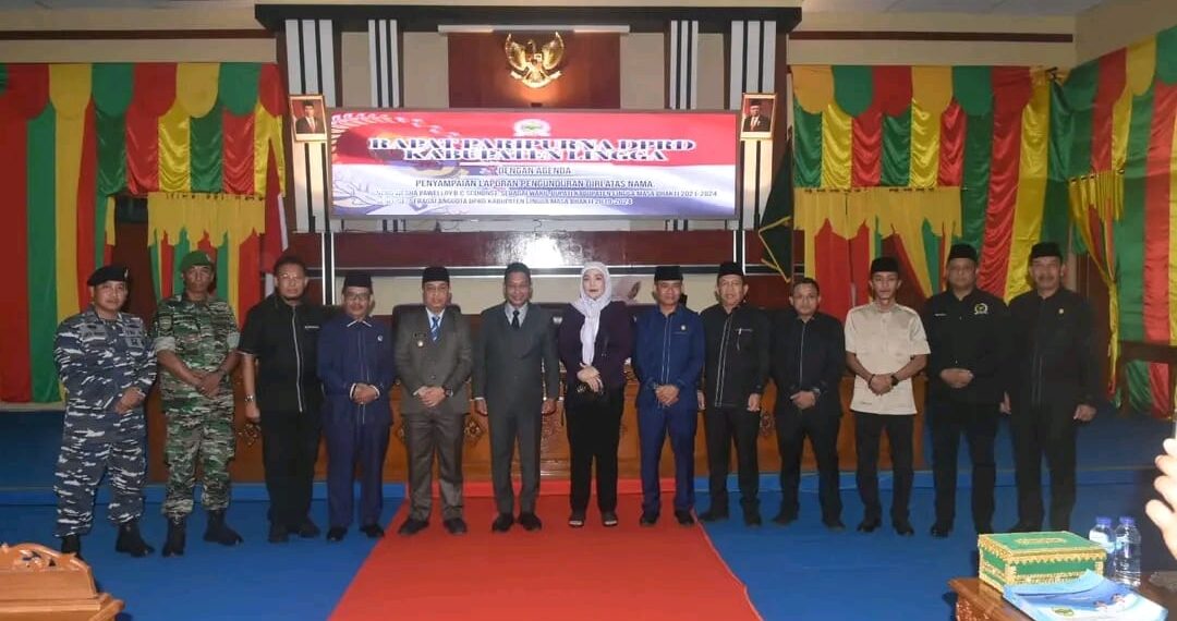 Rapat Paripurna DPRD Kabupaten Lingga, Penyampaian Pengunduran Diri Wakil Bupati dan Anggota DPRD