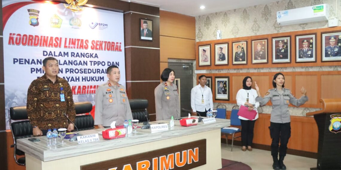 Polres Karimun Gelar Rakor Lintas Sektoral, Pencegahan dan Penindakan Terhadap TPPO dan PMI Ilegal