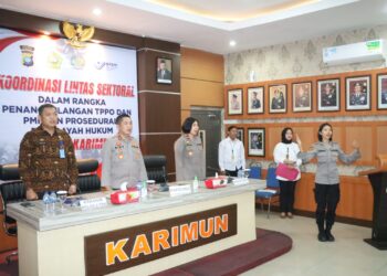 Polres Karimun Gelar Rakor Lintas Sektoral, Pencegahan dan Penindakan Terhadap TPPO dan PMI Ilegal