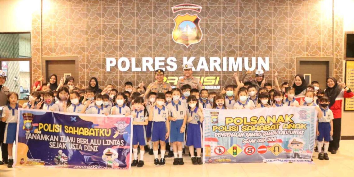 Polsanak Satlantas Polres Karimun Tanamkan Budaya Disiplin Berlalu lintas