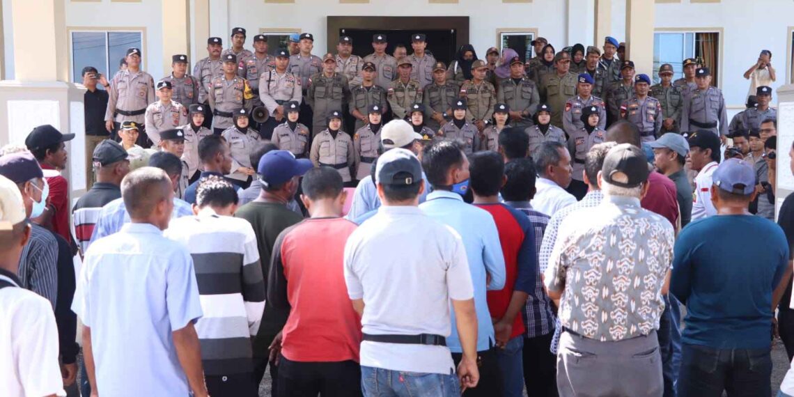 Polres Karimun Turunkan 141 Personel, Amankan Unjuk Rasa Nelayan di Gedung DPRD