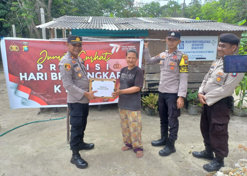 Sambut Hari Bhayangkara ke-77, Polsek Buru Lebih Gencarkan “Jumat Curhat Presisi”