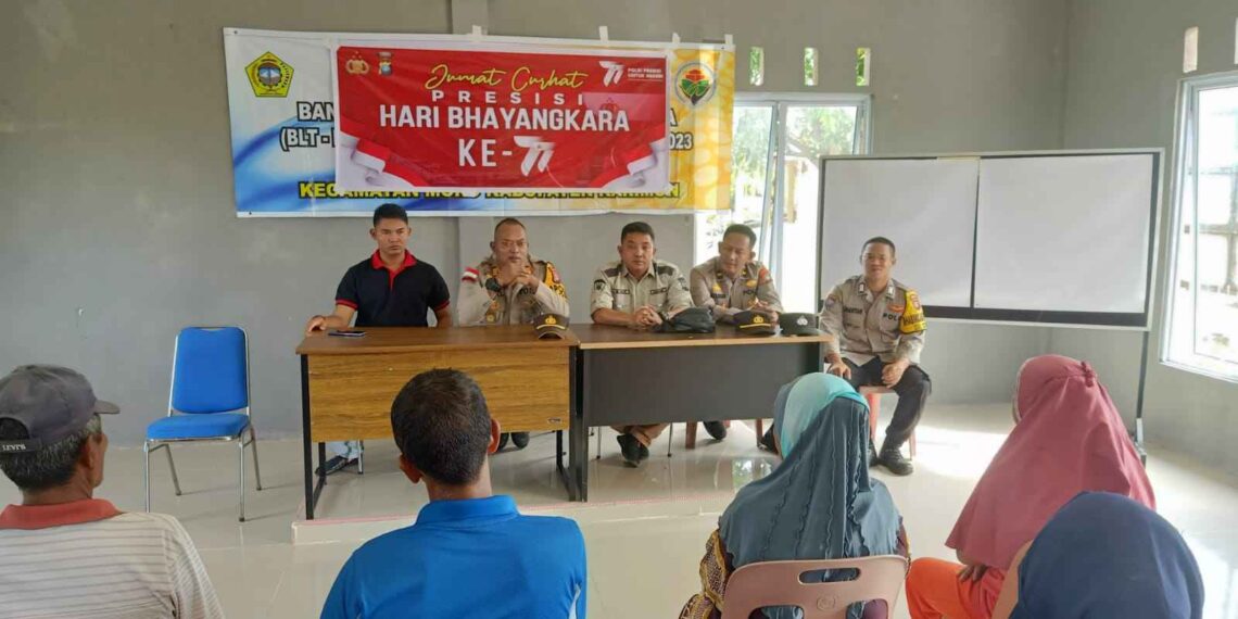 Polsek Moro Gelar Jumat Curhat Presisi di Desa Pulau Moro