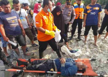 Penemuan jenazah nelayan di bibir pantai Pongkar Desa Tebing