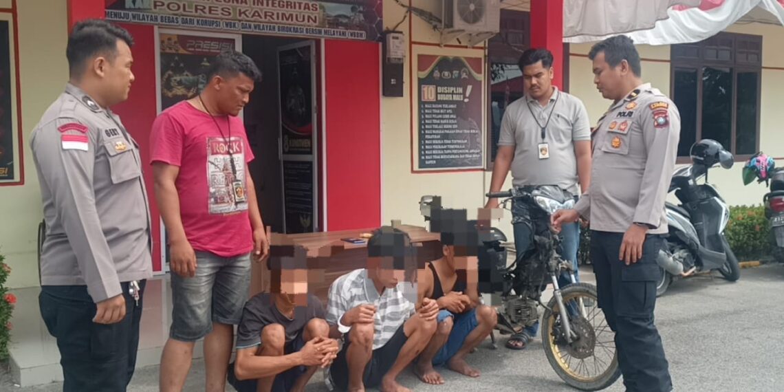 Tiga Pencuri Handphone Ditangkap Personel Polsek Tebing Polres Karimun