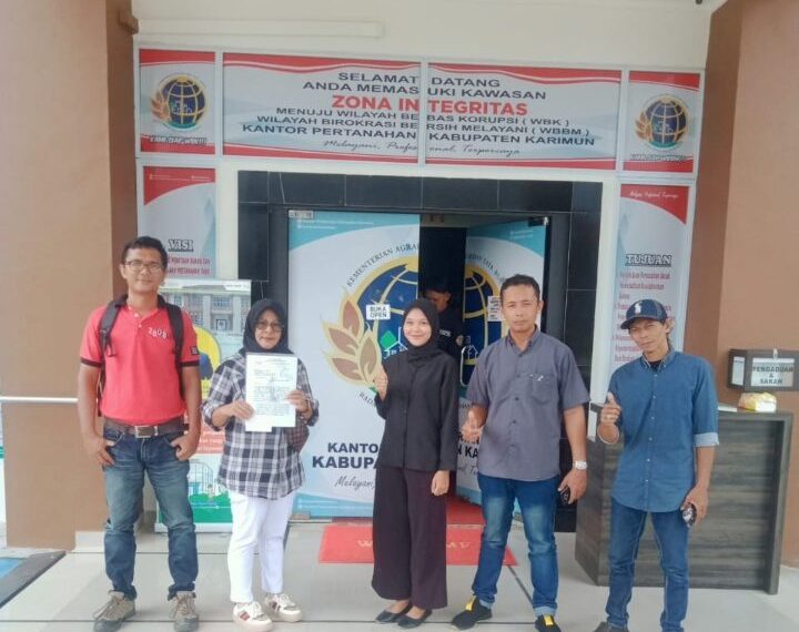 Kepala BPN Karimun Diduga Abaikan Hatik Hidayati Korban Mafia Tanah yang Pinta Keadilan