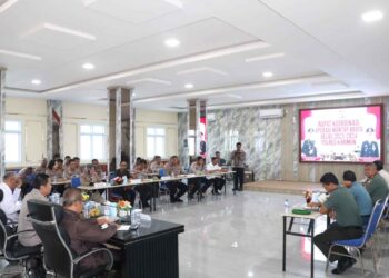 Polres Karimun Gelar Rakor Kesiapan Operasi Mantab Brata Seligi Jelang Pemilu 2024
