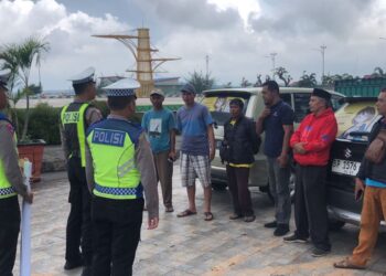 Hari ke-2 Ops Seligi 2024, Satlantas Polresta Tanjungpinang Sosialisasi Taxi Online