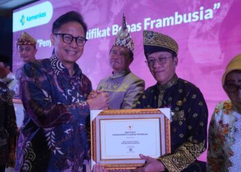 Terima Sertifikat Kota Bebas Frambusia, Hasan Imbau Masyarakat Lakukan Pola Hidup Sehat