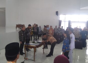 77 ASN Dilantik, Emban Jabatan Baru di Lingkungan Pemkab Natuna