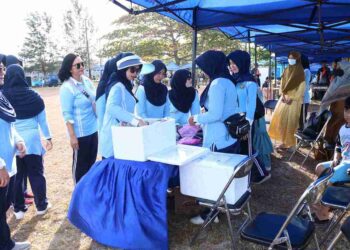 TNI AU Peduli, Lanud RSA Gelar Bazar Murah Dalam Rangka Peringatan HUT Ke-78 TNI AU