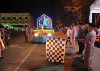 Semarak Malam Takbiran Idul Fitri 1445 H, Hasan Lepas 130 Peserta Pawai Takbir