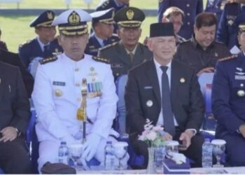 Ketua DPRD Natuna Hadiri Upacara HUT TNI AU ke-78 di Lanud RSA Ranai