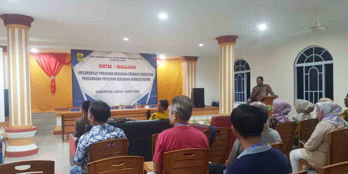 DPMPTSP Lingga Gelar Bimtek Sosialisasi Implementasi dan Pengawasan Perizinan Berusaha Berbasis Risiko