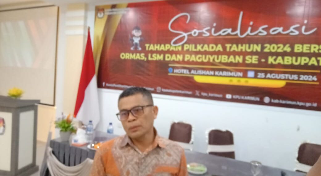 KPU Karimun Gelar Sosialisasi Tingkatkan Partisipasi Pemilih di Pilkada 2024