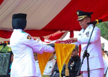 Pj. Wali Kota Andri Pimpin Upacara HUT ke-79 RI, Menuju Nusantara Baru Indonesia Maju