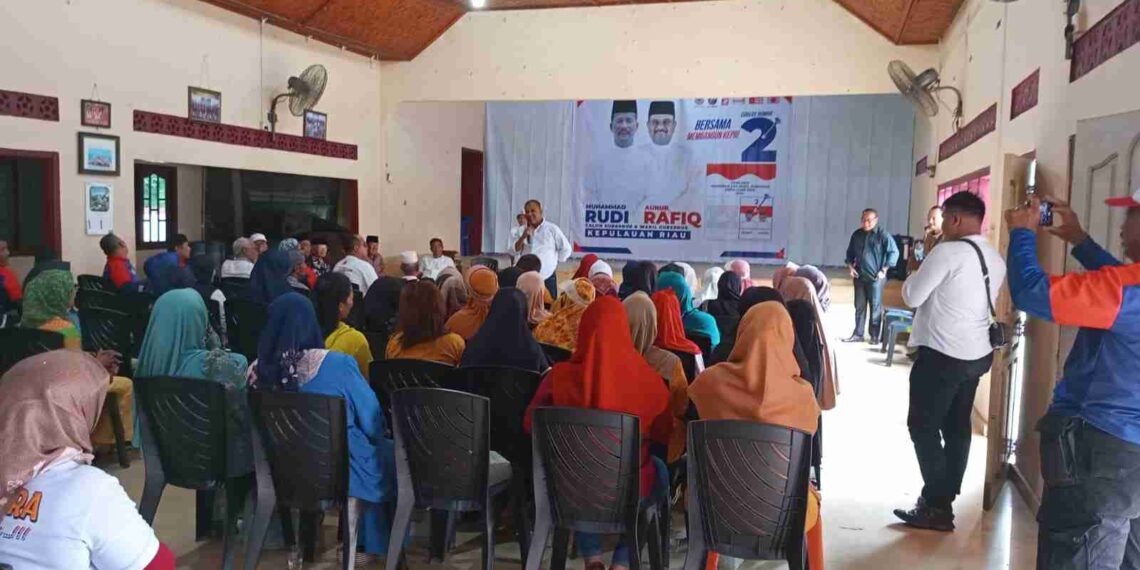 500 Warga Tanjung Balai dan Tanjung Balai Kota Dukung Paslon HMR BerAura Menang Pilkada Kepri 2024