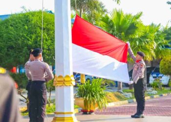 Kapolres Karimun Pimpin Upacara Peringatan Hari Sumpah Pemuda ke-96 di Polres Karimun