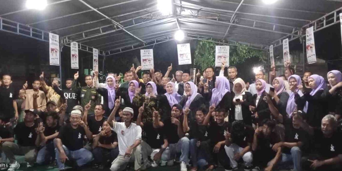 Antusiasme Warga Kampung Tengah Sambut Program Unggulan Paslon IsRock
