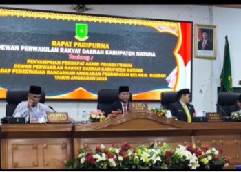 DPRD Natuna Gelar Paripurna Pengesahan APBD Natuna 2025