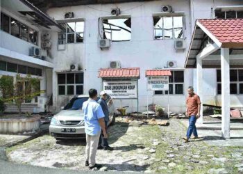 Pasca Kebakaran, Komisi I DPRD Natuna Sidak Kantor Disdikbud dan DLH