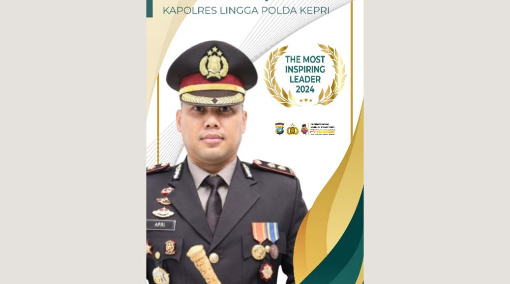 Kapolres Lingga, AKBP Apri, Raih Penghargaan Bergengsi dari Para Raja Nusantara