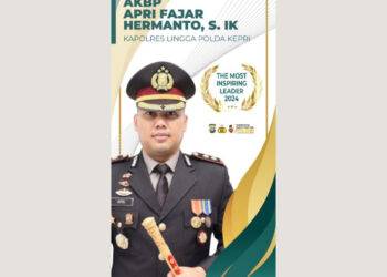 Kapolres Lingga, AKBP Apri, Raih Penghargaan Bergengsi dari Para Raja Nusantara