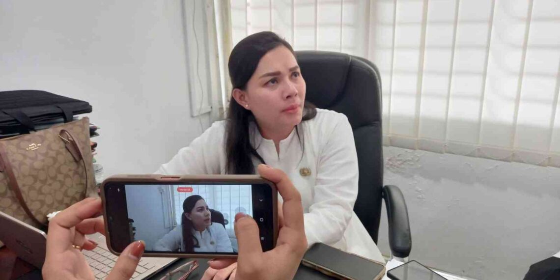 Kepala Bidang Perdagangan Disdagin Tanjungpinang, Fransiska Desiani Sirait, menjelaskan distribusi LPG 3 Kg di Tanjungpinang