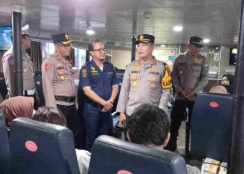 Arus Mudik di Pelabuhan Sri Bintan Pura Meningkat, Polresta Tanjungpinang Perketat Pengawasan