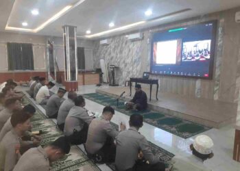 Polres Karimun Gelar Tadarus Al-Qur'an Berjamaah Secara Virtual di Bulan Ramadhan
