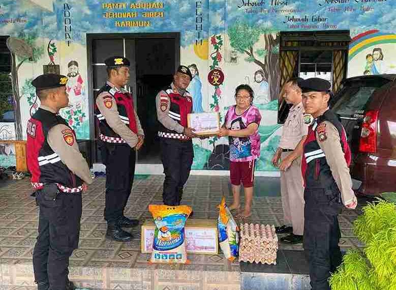 Jumat Berkah, Polres Karimun Tebar Kepedulian di Panti Asuhan Jehovah Jireh