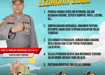 Kapolsek Tebing Imbau Warga Karimun Waspada Saat Mudik Lebaran