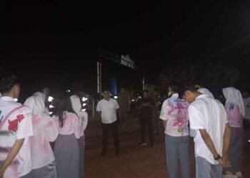 Antisipasi Gangguan Lalu Lintas, Petugas Gabungan Bubarkan Konvoi Siswa di Tanjungpinang