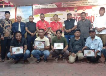 Turnamen Domino HUT Bhayangkara ke-79 Polresta Tanjungpinang Resmi Ditutup, Tim Samuel Cs Raih Juara Pertama