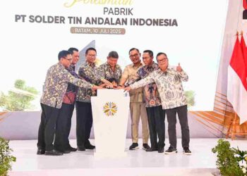 Kepri Mantap Jadi Basis Hilirisasi Nasional, Gubernur Ansar Resmikan Pabrik Solder Timah di Batam
