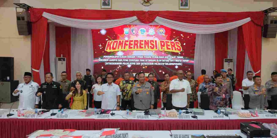Polda Polda Kepri Ungkap Kasus Mafia Tanah Terorganisir, Ratusan Korban Teridentifikasi
