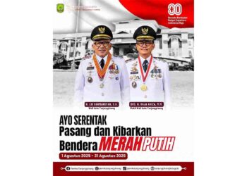 Semangat Merah Putih, Warga Tanjungpinang Diimbau Kibarkan Bendera Sepanjang Agustus