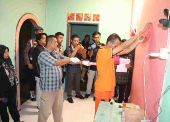 Rekonstruksi Kasus Kekerasan Anak di Karimun, Pelaku Peragakan 21 Adegan