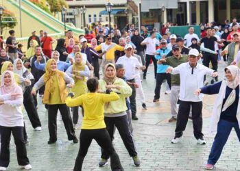 Pemprov Kepri Gelar Senam Sehat dan Tanam Pohon Massal di Pulau Penyengat