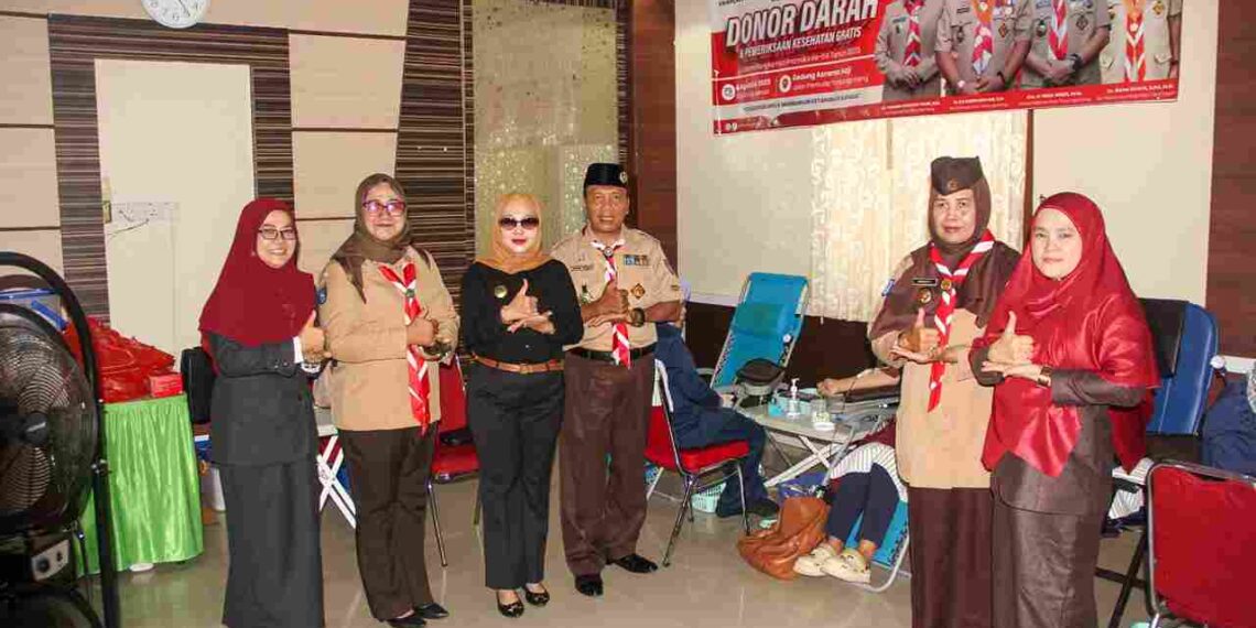 Pramuka Tanjungpinang Tunjukkan Kiprah Sosial Lewat Aksi Donor Darah