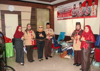 Pramuka Tanjungpinang Tunjukkan Kiprah Sosial Lewat Aksi Donor Darah