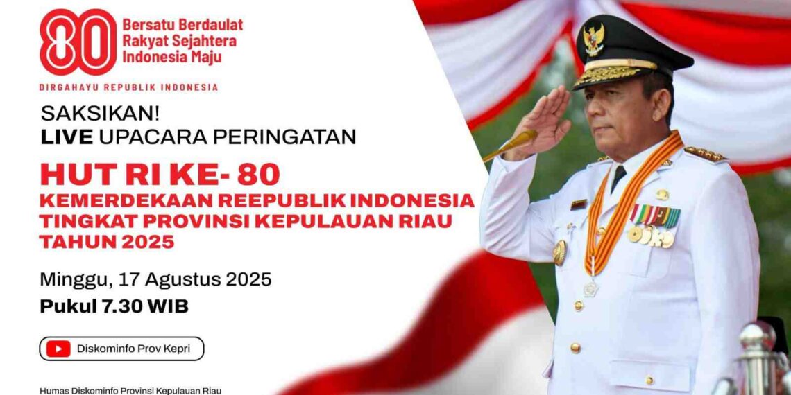 Pemprov Kepri Ajak Masyarakat Meriahkan Upacara HUT ke-80 RI di Gedung Daerah